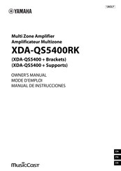 Yamaha XDA-QS5400 Mode D'emploi