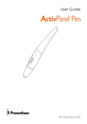 promethean ActivPanel Pen Mode D'emploi