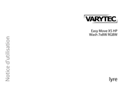 Varytec Lyre Easy Move XS HP Wash Notice D'utilisation