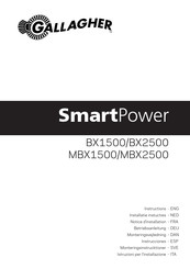 Gallagher SmartPower BX1500 Notice D'installation