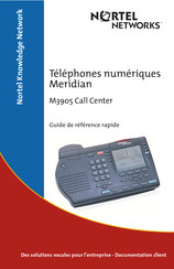 Nortel Networks M3905 Guide De Référence Rapide