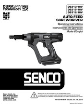 Senco DS215-18V Mode D'emploi