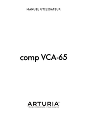 Arturia comp VCA-65 Manuel Utilisateur