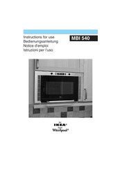 Whirlpool IKEA MBI 540 Notice D'emploi