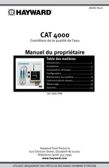 Hayward CAT 4000 Manuel Du Propriétaire