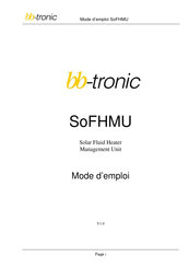bb-tronic SoFHMU Mode D'emploi