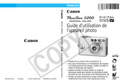 Canon PowerShot S200 Guide D'utilisation