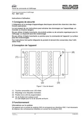 Jung MBT 2424 Instructions D'utilisation