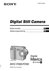 Sony Digital Mavica MVC-FD85 Mode D'emploi