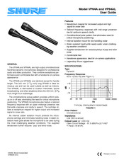 Shure VP64A Mode D'emploi