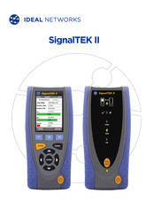 Ideal Networks SignalTEK II Mode D'emploi