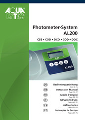 Aqualytic AL200 Mode D'emploi