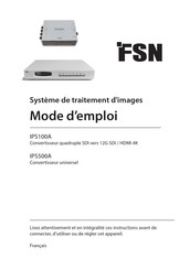 FSN IPS100A Mode D'emploi