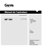 Genie GM-26J Manuel De L'opérateur