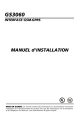 DSC GS3060 Manuel D'installation