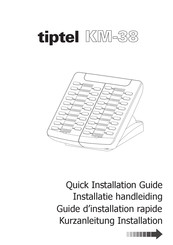 TIPTEL KM-38 Guide D'installation Rapide