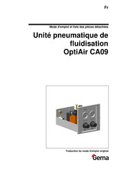 Gema OptiAir CA09 Mode D'emploi Et Liste Des Pièces Détachées