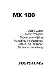 JB Systems MX 100 Mode D'emploi