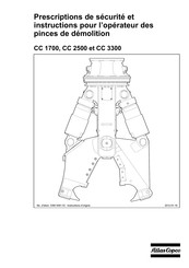 Atlas Copco CC 1700 Prescriptions De Sécurité Et Instructions Pour L'opérateur