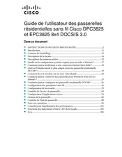 Cisco DPC3825 Guide De L'utilisateur