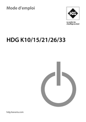 HDG K15 Mode D'emploi