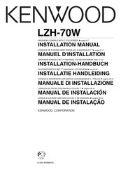 Kenwood LZH-70W Manuel D'installation