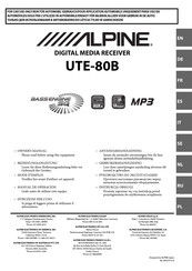 Alpine UTE-80B Mode D'emploi