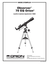 Orion Observer 70 EQ Mode D'emploi