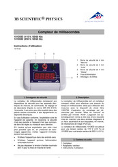 3B SCIENTIFIC PHYSICS 1012833 Instructions D'utilisation
