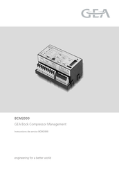 GEA BCM2000 Instructions De Service