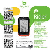 Bryton Rider 530 Guide De Démarrage Rapide