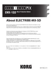 Korg ELECTRIBE MX EMX-1SD Mode D'emploi