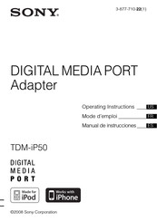 Sony TDM-iP50 Mode D'emploi