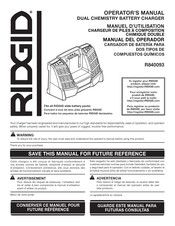 RIDGID R840093 Manuel D'utilisation