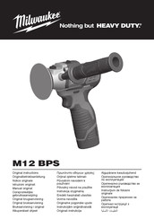 Milwaukee M12 BPS Notice Originale