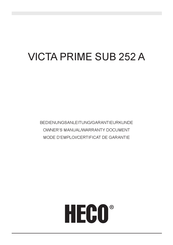 Heco VICTA PRIME SUB 252 A Mode D'emploi