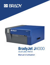 Brady BradyJet J4000 Manuel D'utilisation