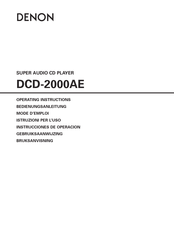 Denon DCD-2000AE Mode D'emploi