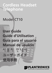 Plantronics CT10 Guide D'utilisation