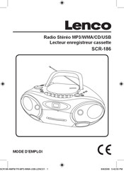 LENCO SCR-186 Mode D'emploi