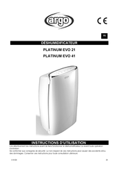 Argo PLATINUM EVO 41 Instructions D'utilisation