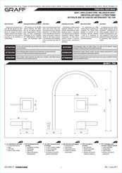 GRAFF QUBIC TRE E-6260-LM39B Notice Technique Montage Et Utilisation