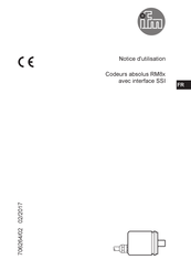 IFM RM8 Série Notice D'utilisation