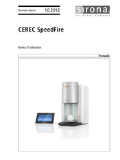 Sirona CEREC Speedfire Notice D'utilisation