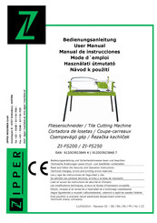 Zipper ZI-FS250 Mode D'emploi