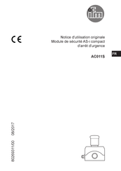 IFM AC011S Notice D'utilisation Originale