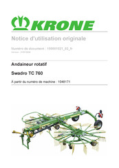 Krone 1048171 Notice D'utilisation Originale