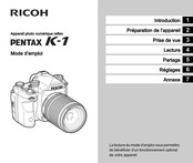 Ricoh PENTAX K-1 Mode D'emploi