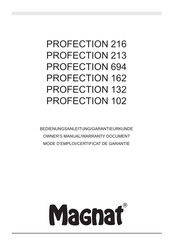 Magnat PROFECTION 102 Mode D'emploi