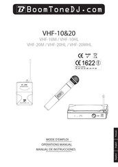 BoomToneDJ VHF-10&20 Mode D'emploi